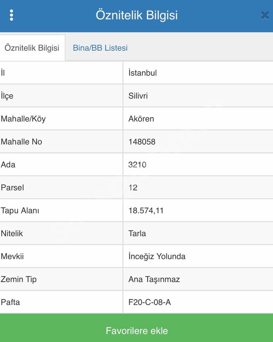 Silivri Akören’de Satılık Yatırımlık Tarıma Elverişli 