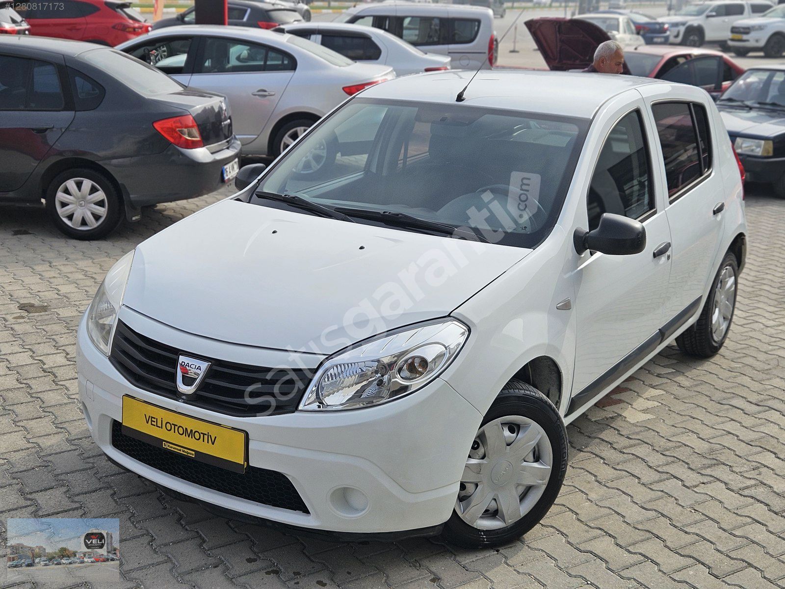 36ay Kredili 2012 DACİA SANDERO 128.000 KM'de LPG'Lİ KLİMALI....