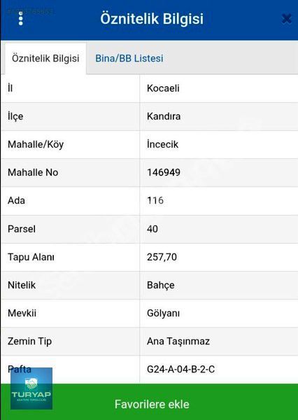 KOCAELİ KANDIRA SATILIK ARSA
