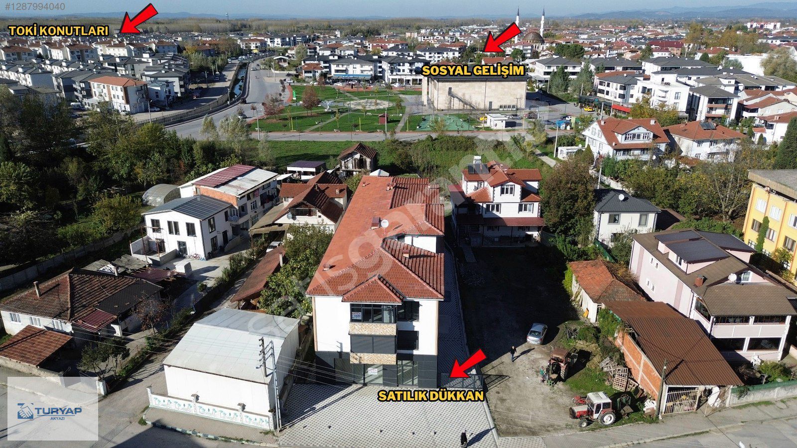 TURYAP AKYAZI'dan CADDE ÜZERİ SGM YANI 330M2 SATILIK DÜKKAN