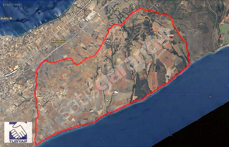 ÇANAKKALE GELİBOLU DEMİRTEPE KÖYÜ BOĞAZ MANZARALI SATILIK TARLA