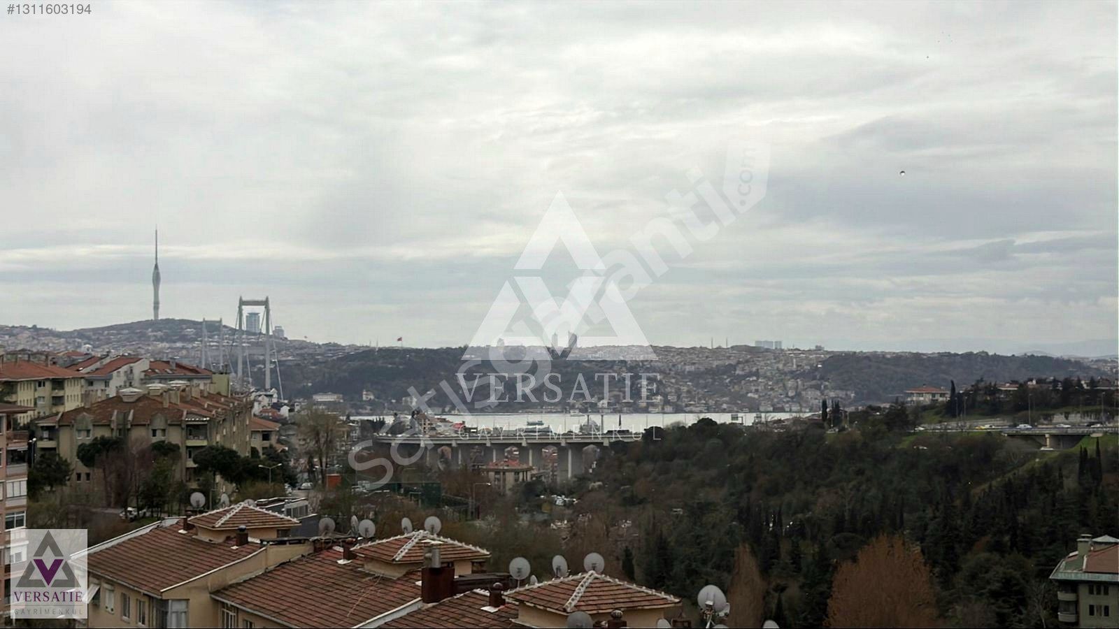 Levazım'da Boğaz Manzaralı, Eşyalı 3+1 Daire