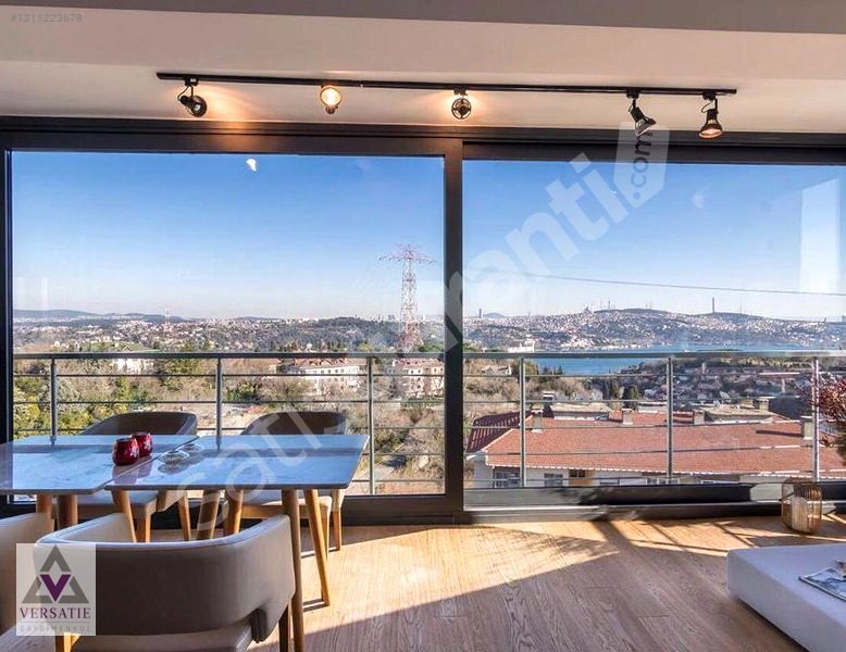 Bebeköy' de Boğaz Manzaralı Eşyalı 3+1 Kiralık Muhteşem Daire