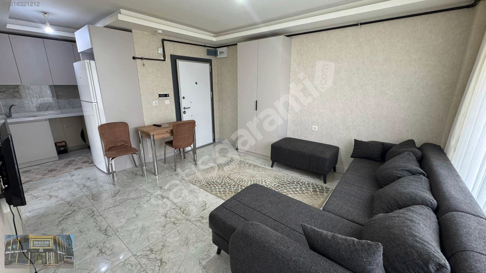 KİRALIK EŞYALI 1+1 YENİ BİNA ÇUBUK MERKEZ