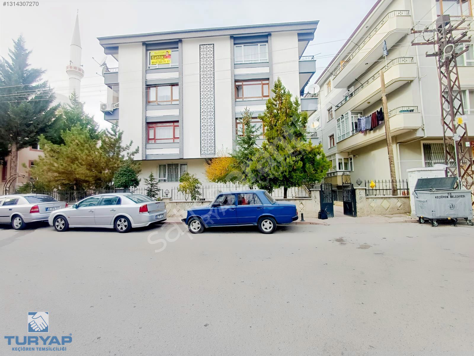 Keçiören'de Merkezi Konumda, Güneş Alan 3+1 Yapılı Daire