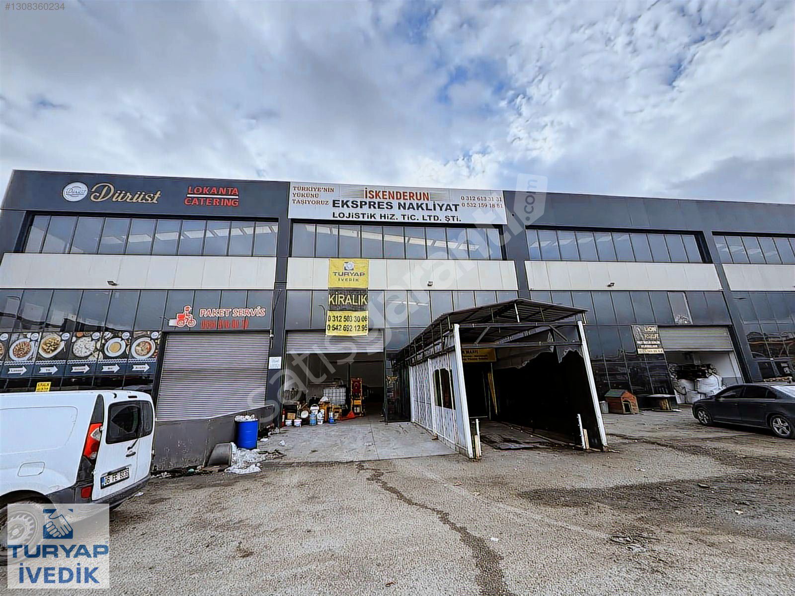 BANKALARA KOMŞU 300m2 KAPALI 100m2 AÇIK KİRALIK DÜKKAN