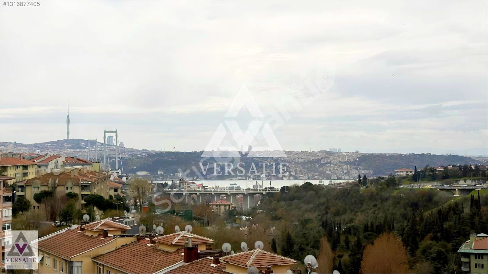 Levazım Sitesi'nde Boğaz Manzaralı, Balkonlu 3+1 Daire