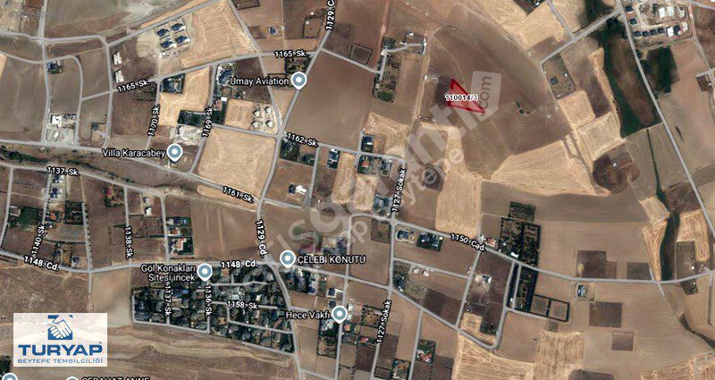 İNCEK KIZILCAŞAR MAHALLESİNDE SATILIK MALİKANE ARSASI 3.600 m2