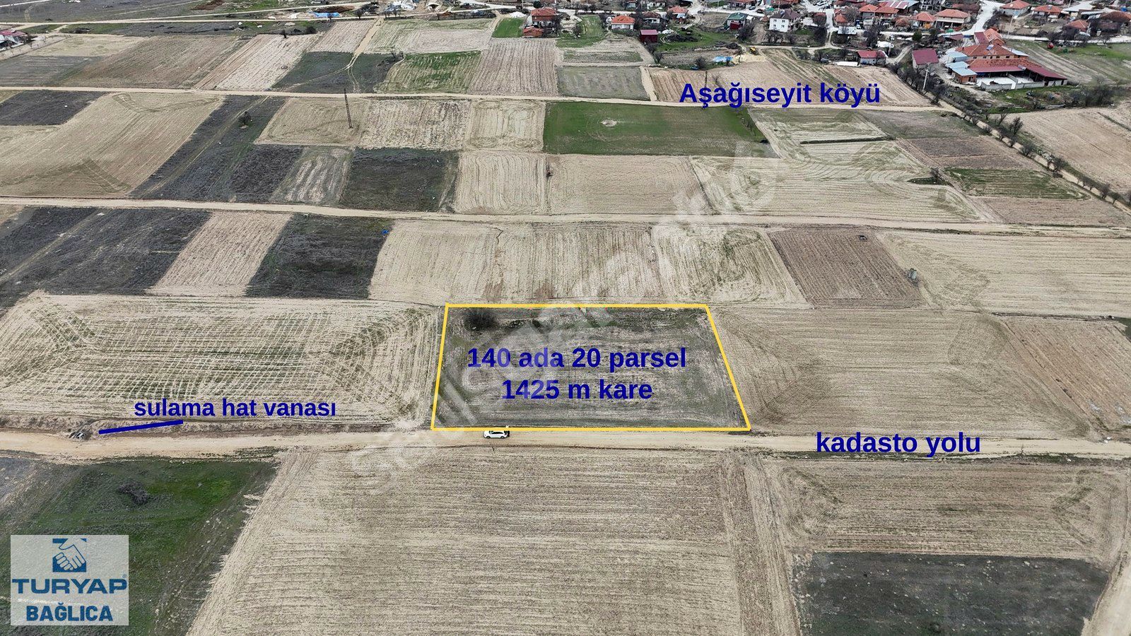 AŞAĞISEYİT KÖYÜNE 300m, YOLA CEPHE-SULAMA HAZIR