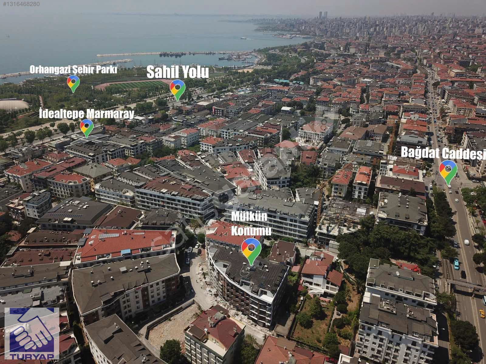 TURYAP ERKAN KILIÇ'TAN İDEALTEPE SAHİLDE 3.KAT ÖN CEPHE 124M²NET