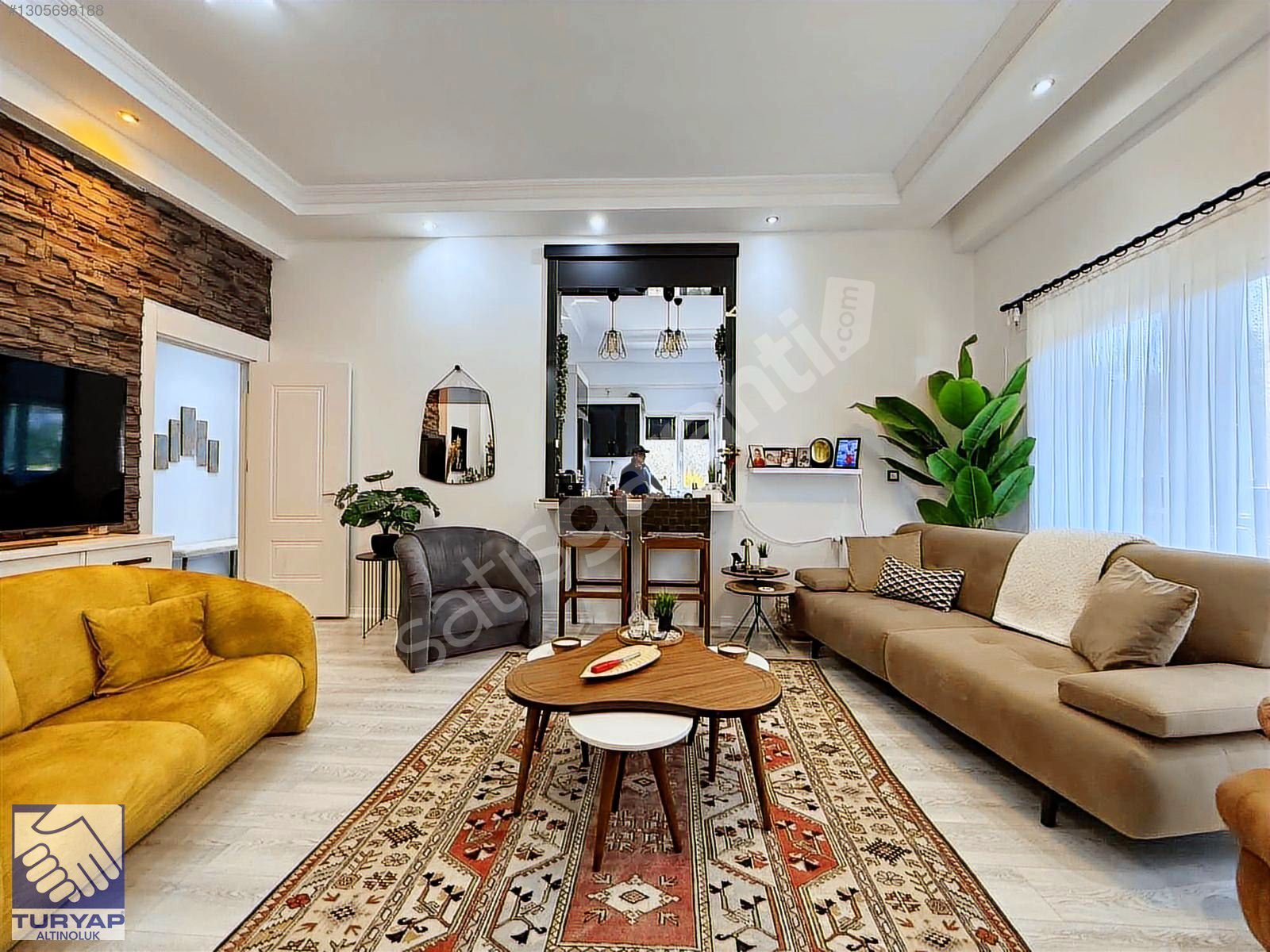 İZYAP KÖRFEZ RESIDENCE SATILIK BAHÇELİ CAM BALKONLU LÜKS 3+1