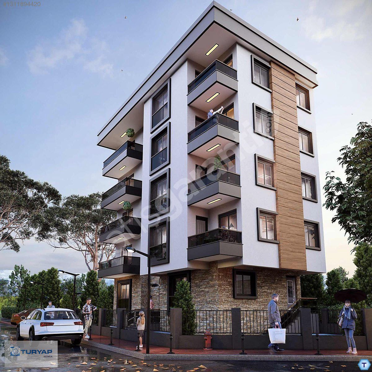 KÖŞE KONUM YÜKSEK KREDİYE UYGUN SATILIK 1+1 DAİRE