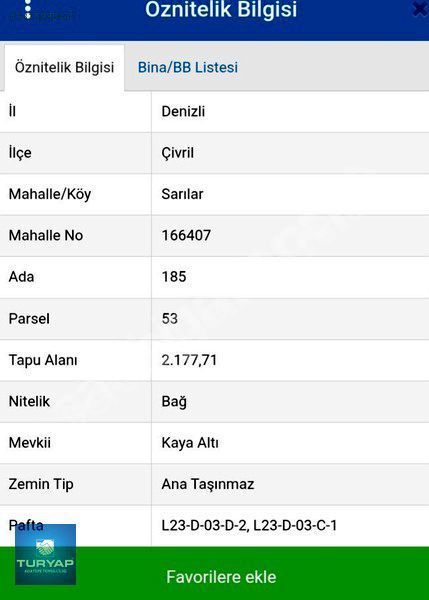 DENİZLİ ÇİVRİL DE SATILIK TARLA
