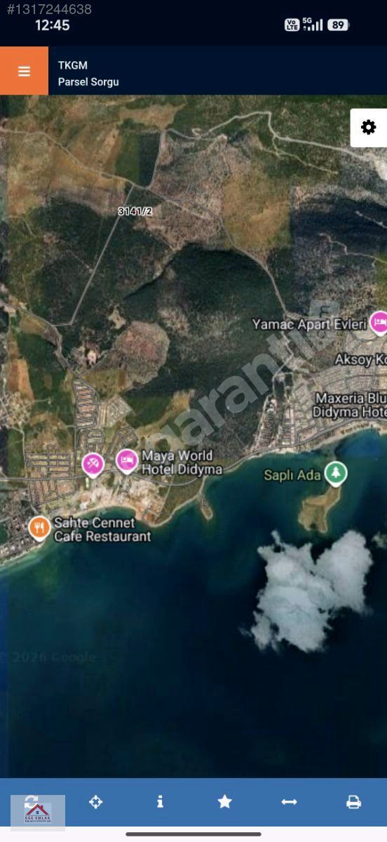 Didim Fevzipaşa Mahallesinde Satılık 209 m² Villa İmarlı Arsa