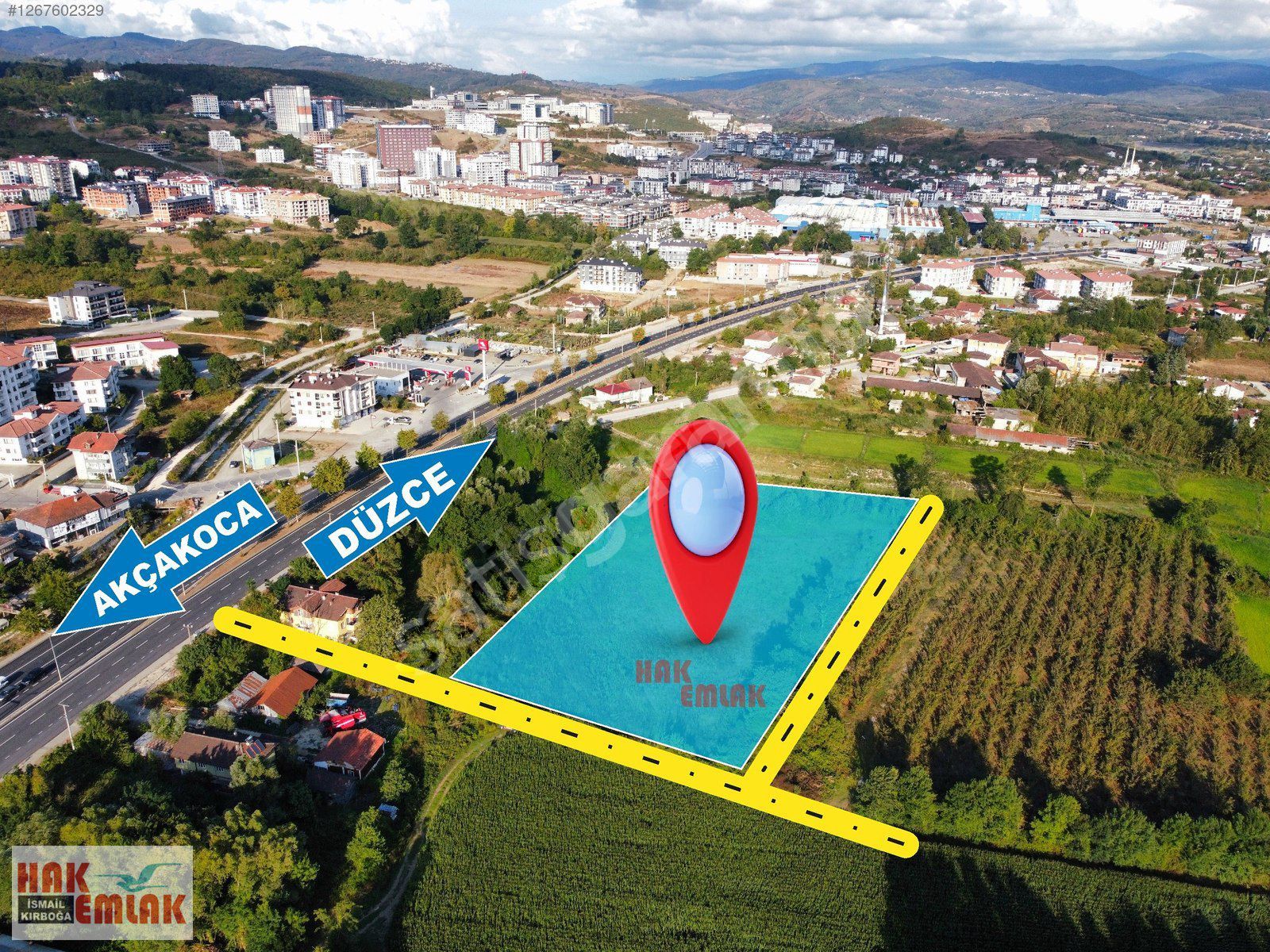 Hak Emlak'tan Düzce'de Satılık 6.201m² Konut İmarlı Arsa