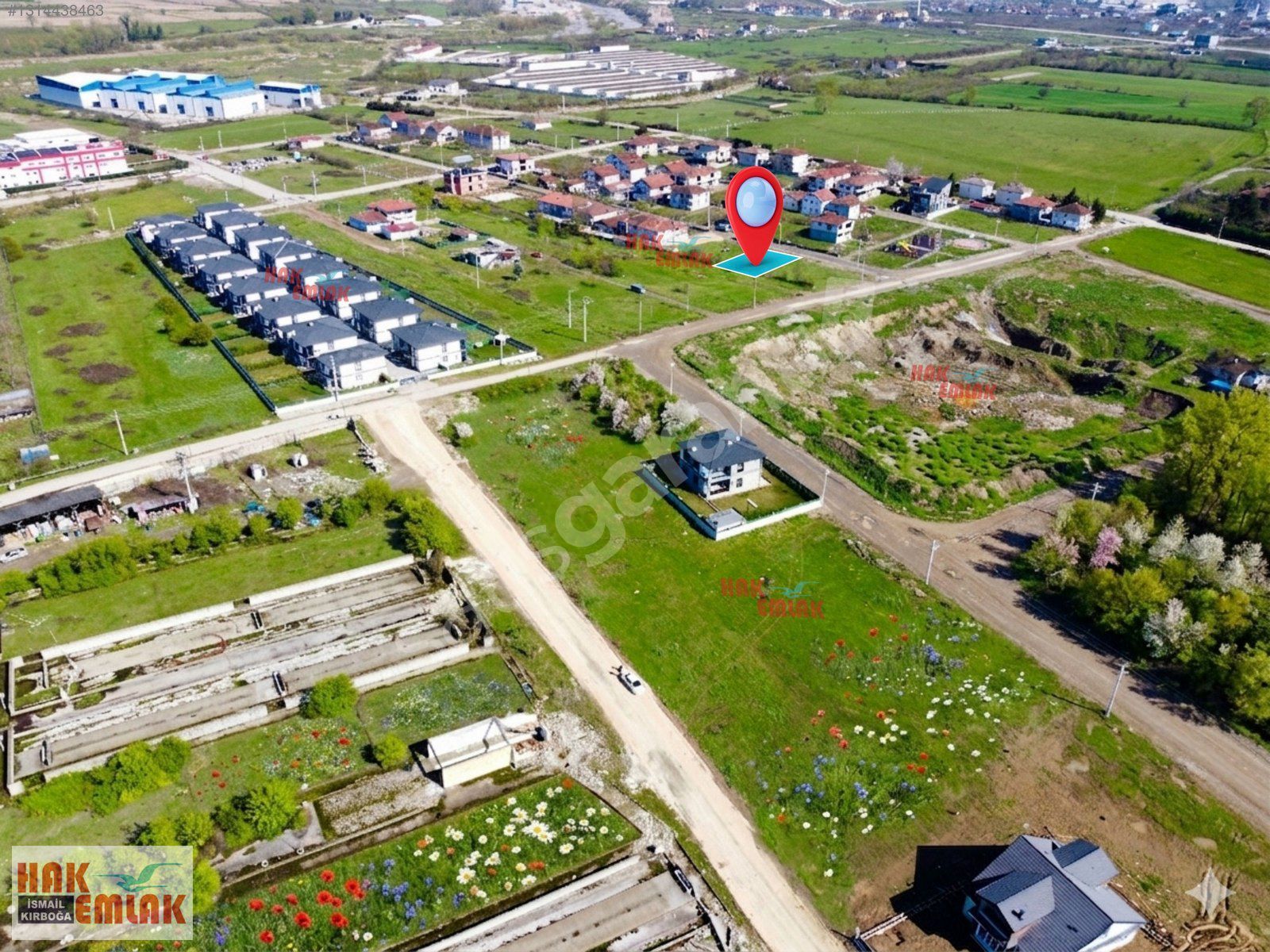 Hak Emlaktan Arapçiftliğinde Villalar Bölgesi Satılık 405m² Arsa
