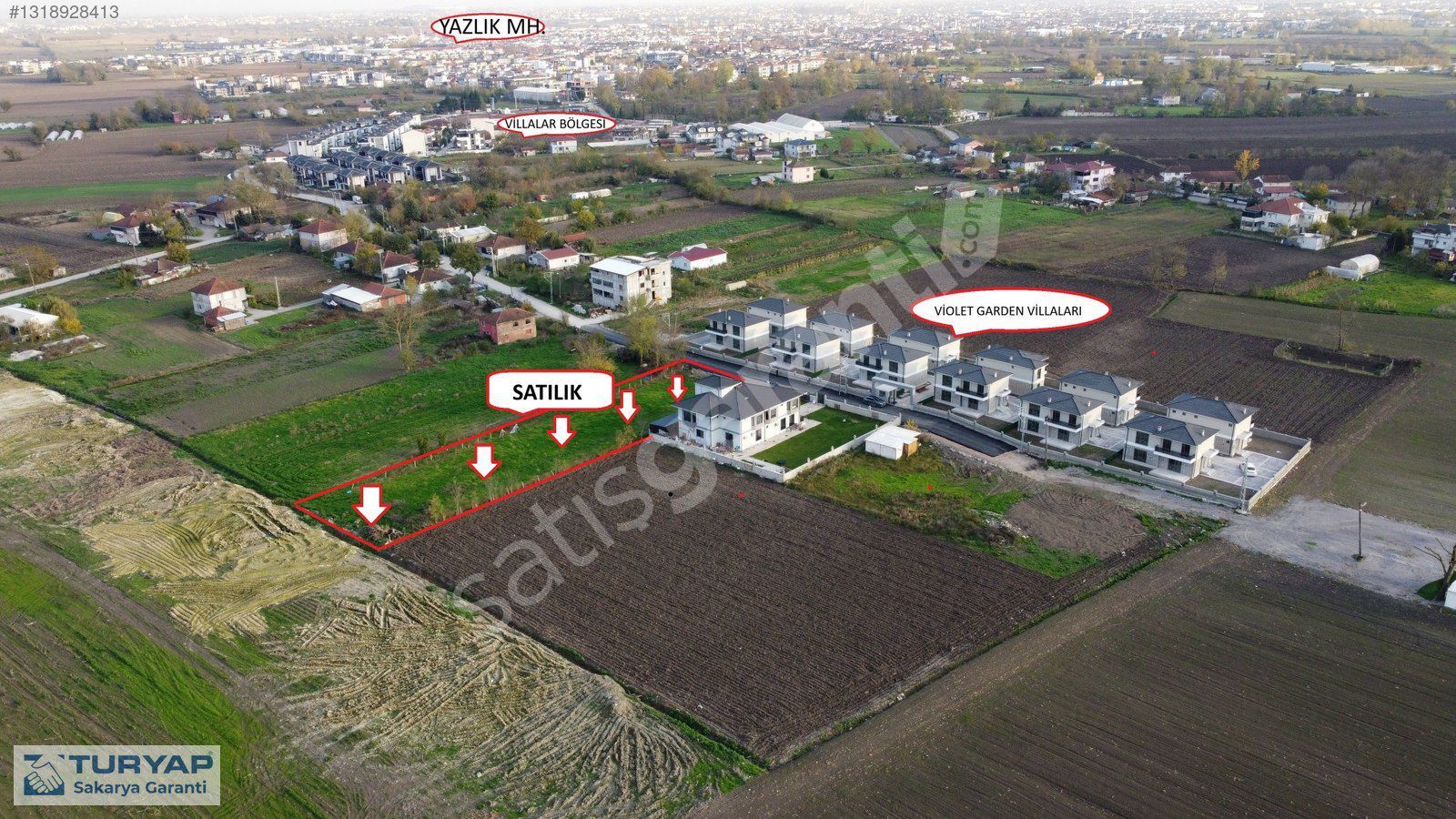 Sakarya Serdivan Yazlık Mahallesi 1973 M2 Satılık Arsa