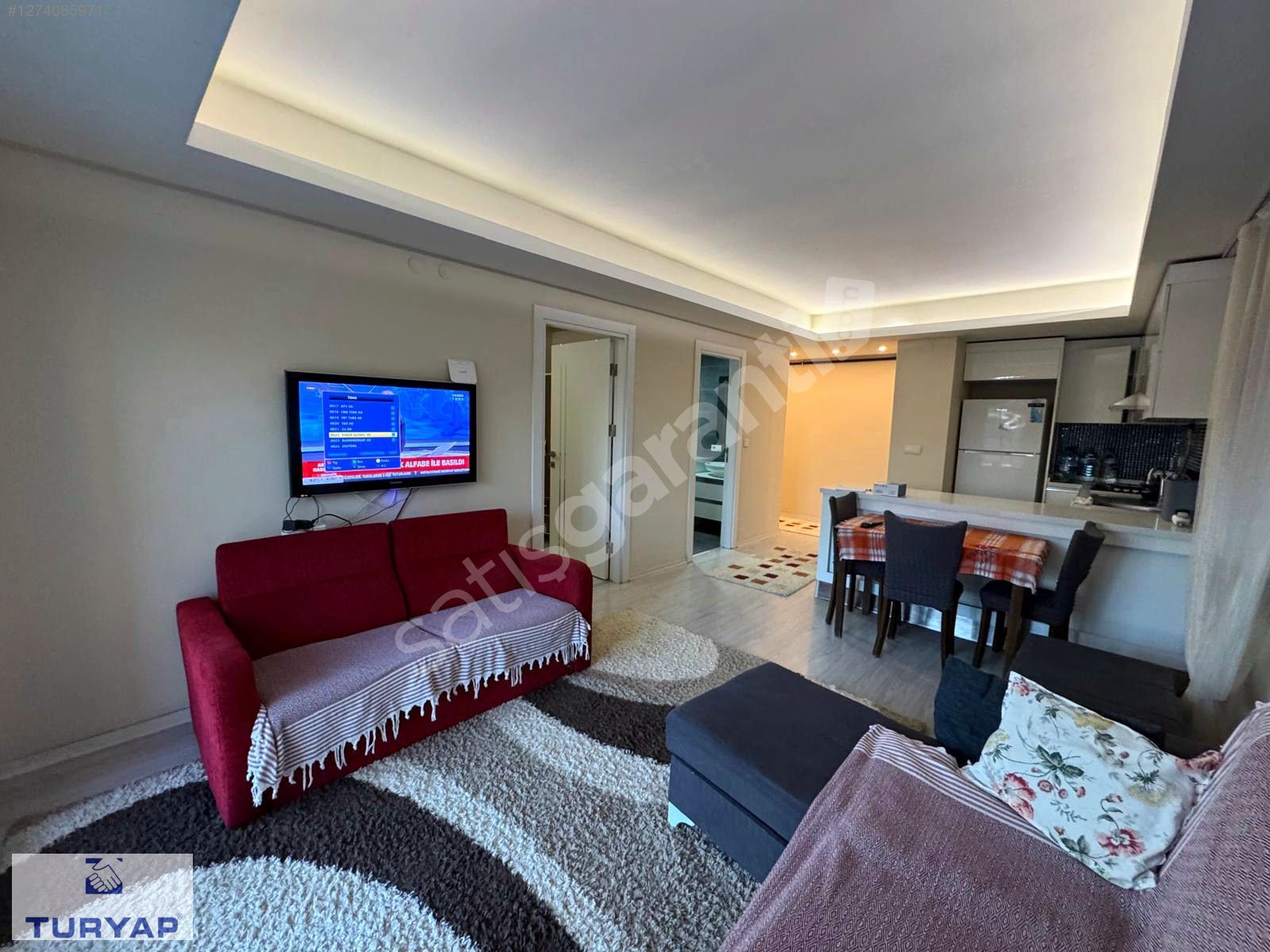 GAZİEMİR TURYAPTAN MENDERESTE KİRALIK 1+1 EŞYALI LÜKS DAİRE