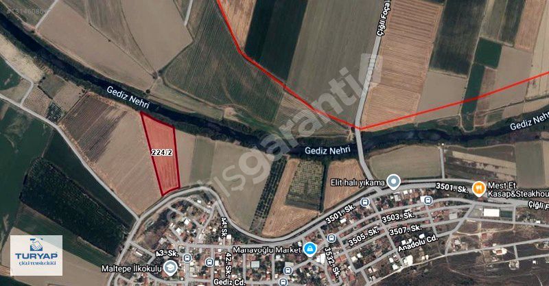 Menemen Maltepe Mahallesi'nde 17.306 m² Satılık Tarla
