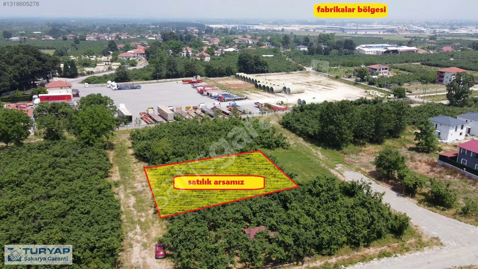 Sakarya-Karapürçek-Ahmetler'de İmarlı 503 m2 Satılık Arsa
