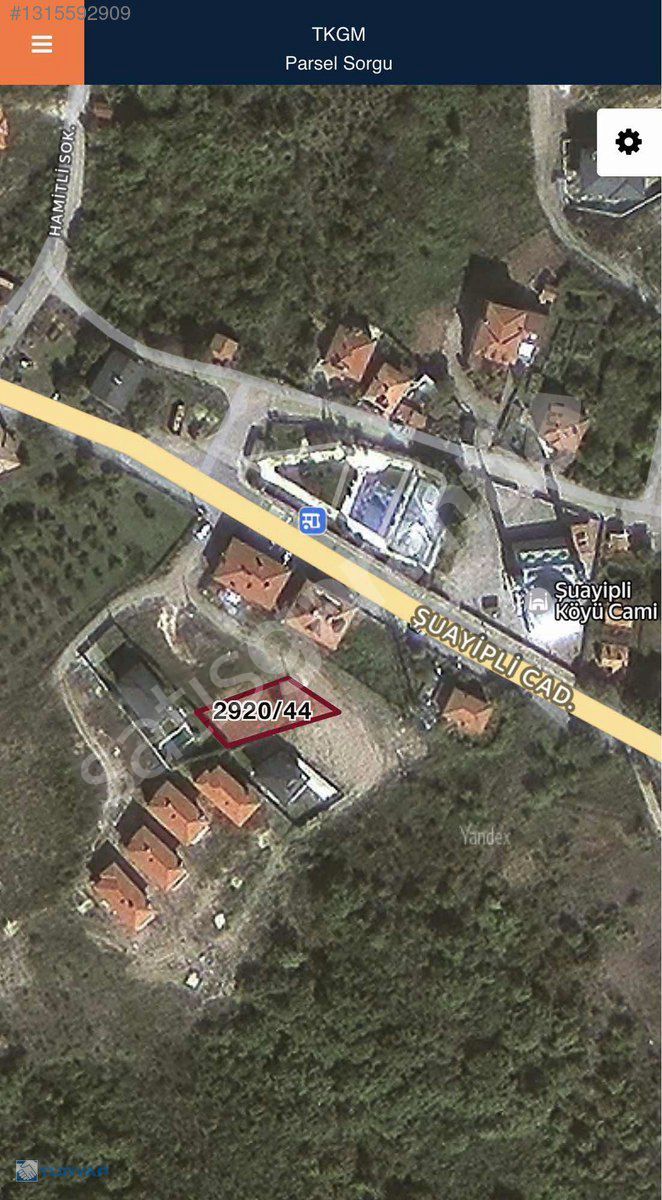ACİL ACİLL ŞUAYİPLİ'DE 350m VİLLA İMARLI SATILK ARSA
