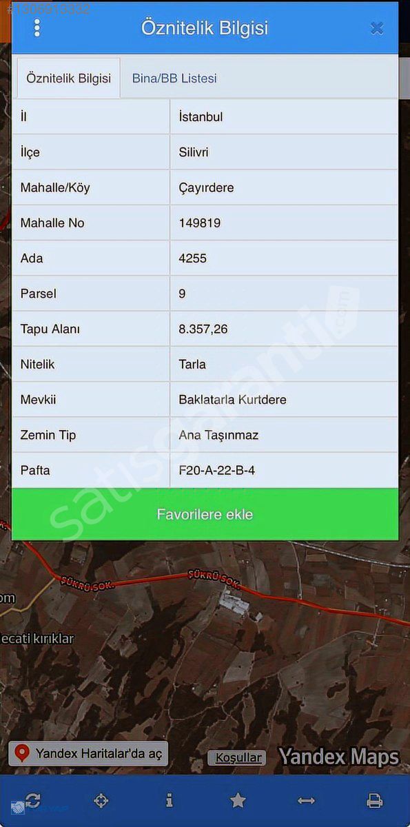 Silivri Çayırderede Doğayla İç İçe, Yatırımlık Fırsat Arsa!