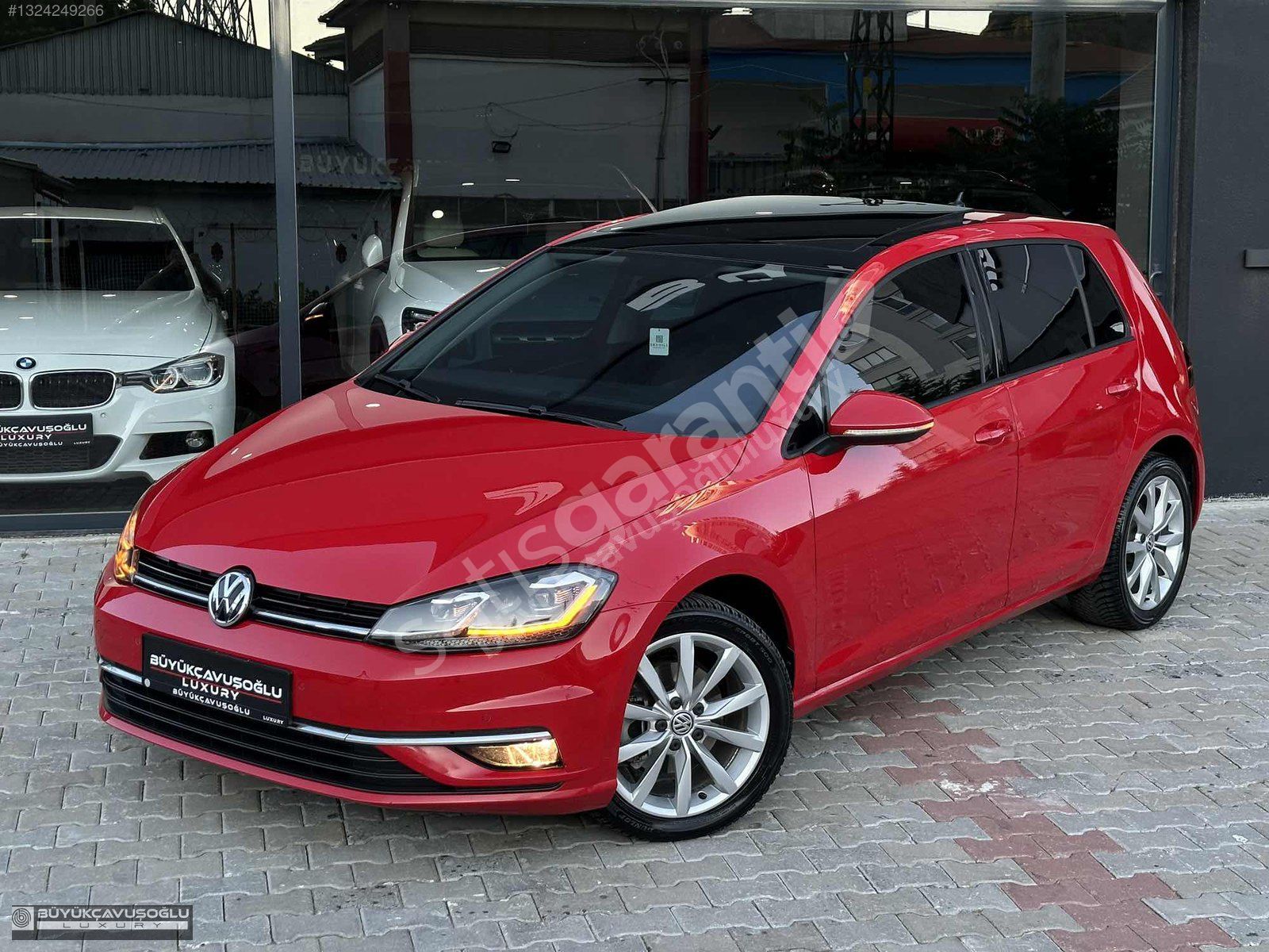 82.000KM BOYASIZ GOLF 1.6TDI DSG HIGHLİNE KIRMIZI+CAMTVN+HAYALET