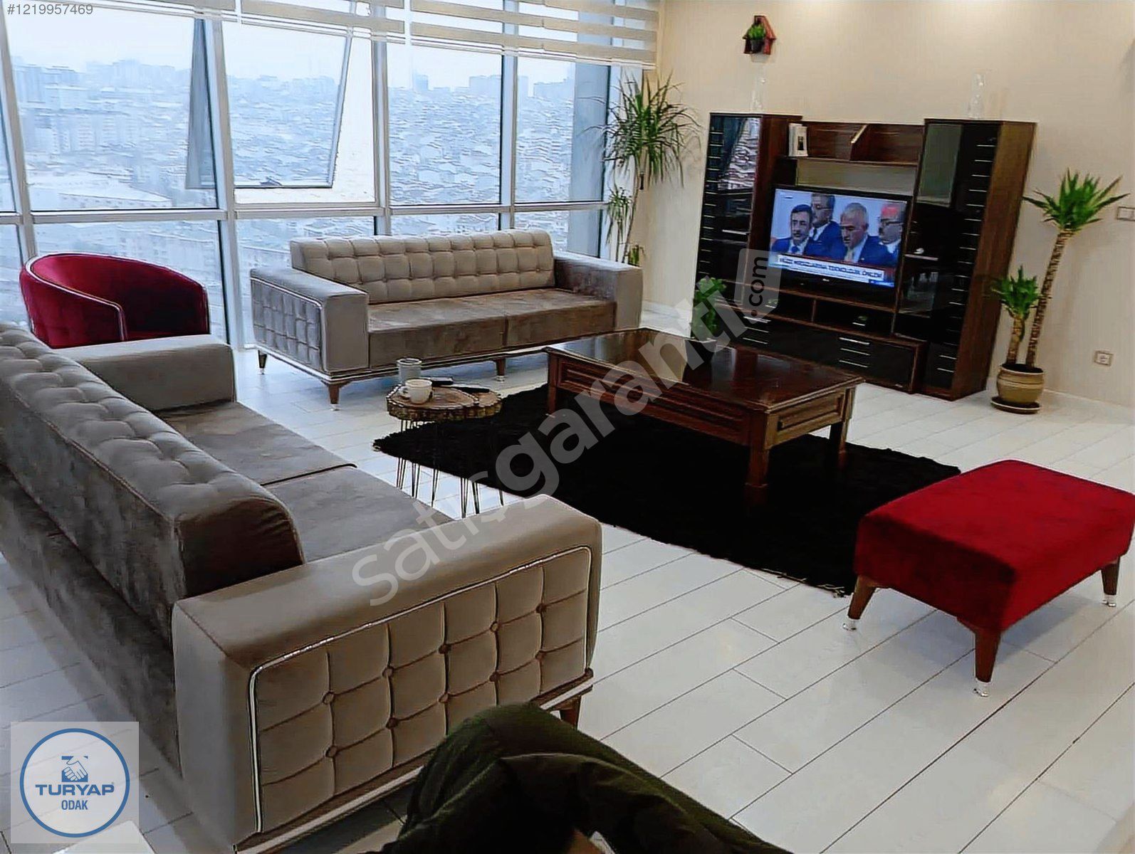 MERT LİFE REZİDANS'da MANZARALI FULL EŞYALI KİRALIK 2+1 DAİRE