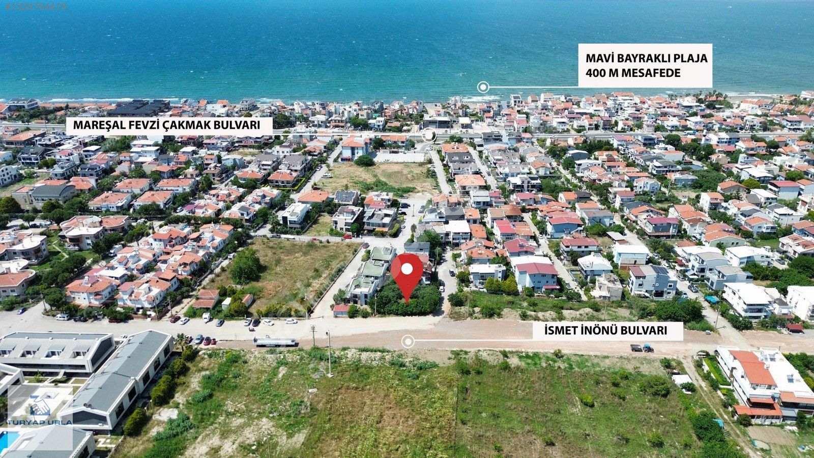 TURYAP'tan Çamlıçay'da Bulvar Cepheli İki Villalık Köşe Arsa