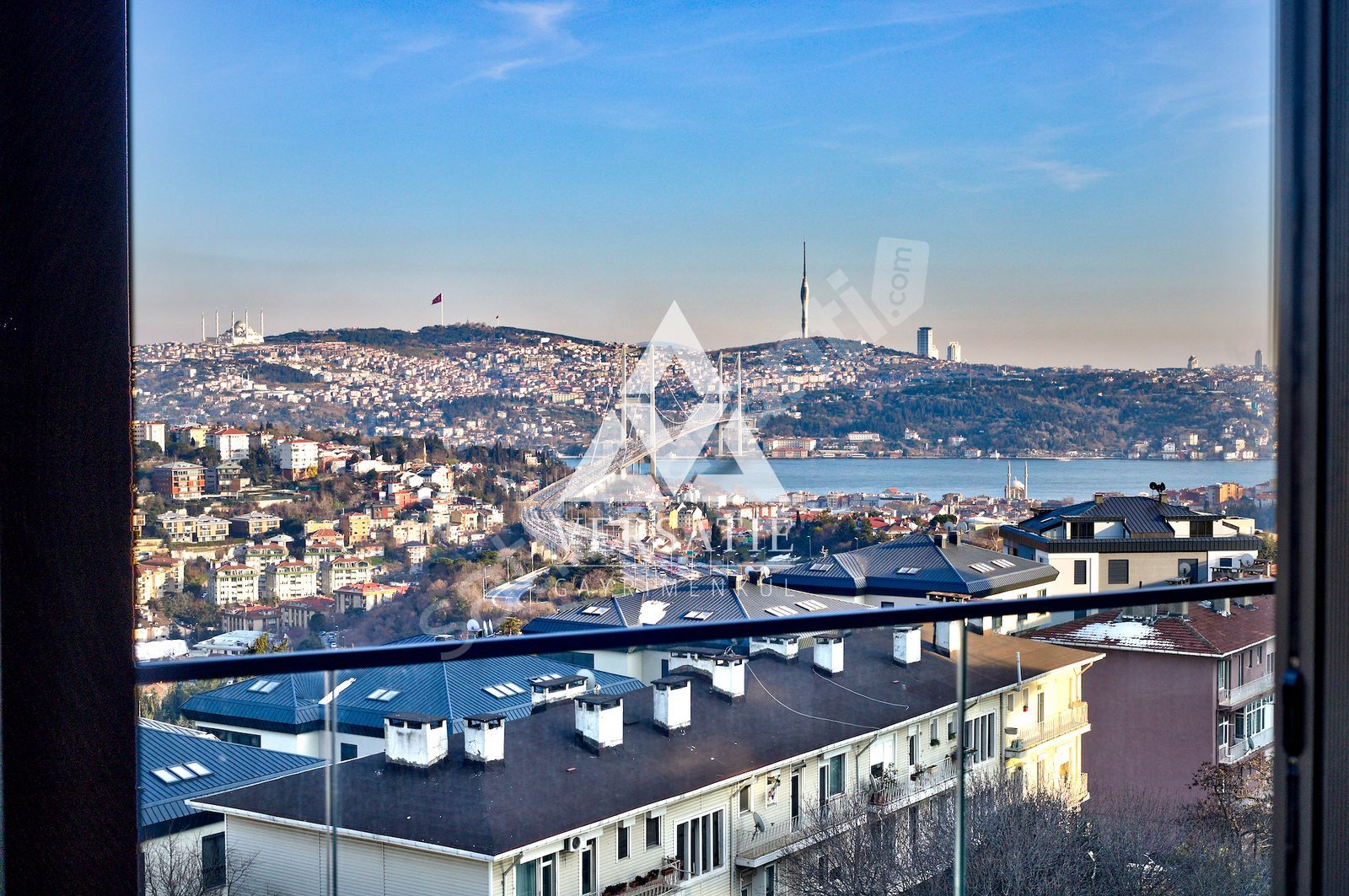Balmumcu Kempınskı'de 3+1 Kiralık Full Boğaz & Köprü Manzaralı